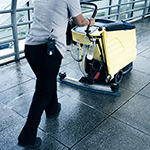 Squeegee on Floor Cleaning Machine