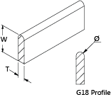 G18 Profile Bullnose